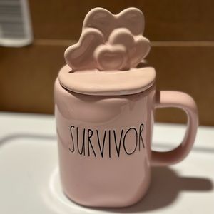Rae Dunn Survivor Mug with topper